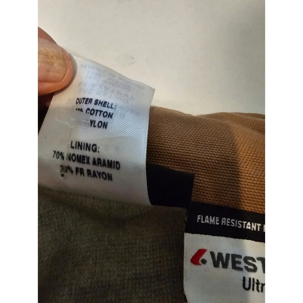 Workrite FR Flame Resistant Canvas Field Jacket Brown Duck Work Coat Mens 3XL